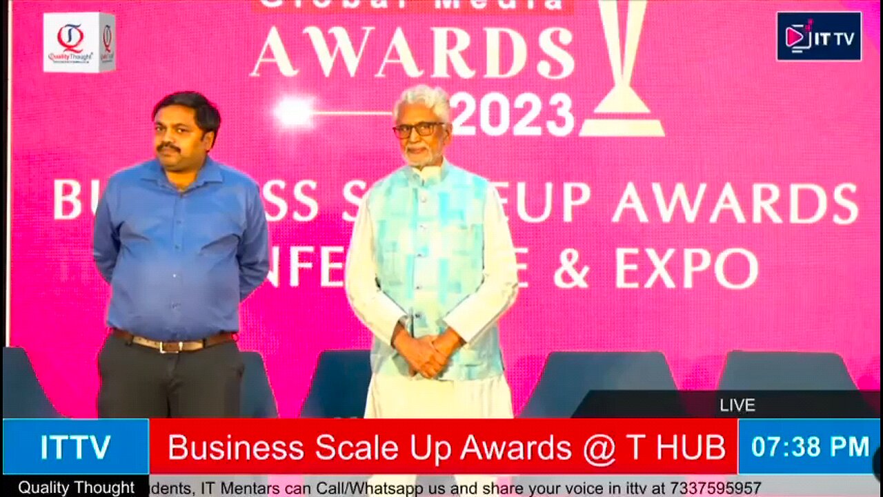 ITTV Global Media Business ScaleUp Awards 2023 #awards2023 #ITTV #globalmedia #thub #Hyderabad #IT