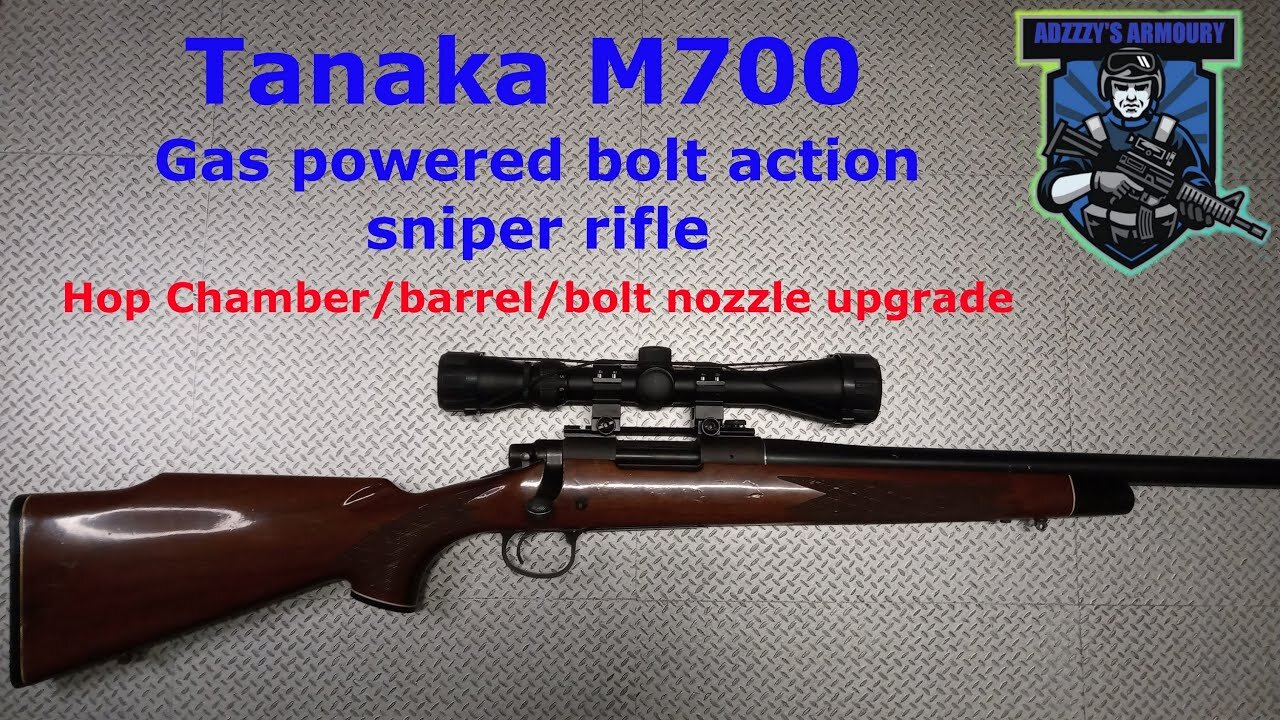 Airsoft Tanaka M700 Hop and barrel upgrade. Action army hop chamber