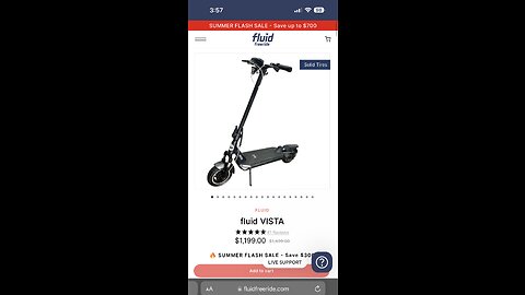 Congratulations To Fluid Freeride On Gaining My Business #ElectricScooter #FluidFreeride #Vista