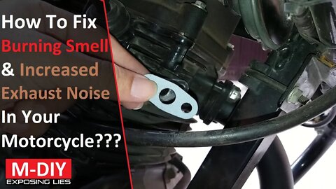 How To Fix Burning Smell & Increased Exhaust Noise??? Pulsar 135 LS [Hindi]