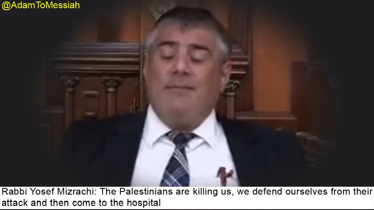 Rabbi Yosef Mizrachi: The Palestinians are killing us, we defend ourselves from their attack and…