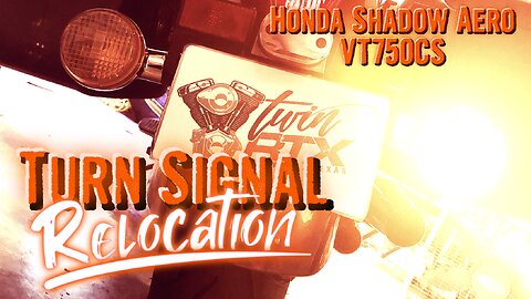 2018 Honda Shadow Aero VT750CS | Turn Signal Relocation | Turn Signal Wire Splicing & Connection