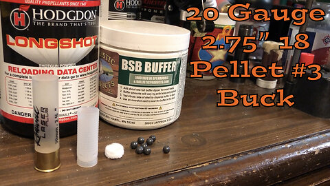 20 Gauge 2.75” 18 Pellet #3 Buck