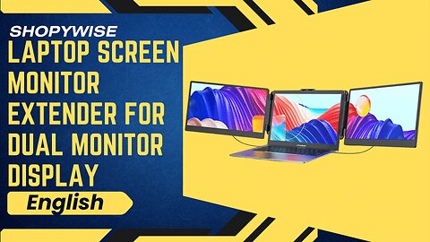 Laptop Screen Monitor Extender for Dual Monitor Display.
