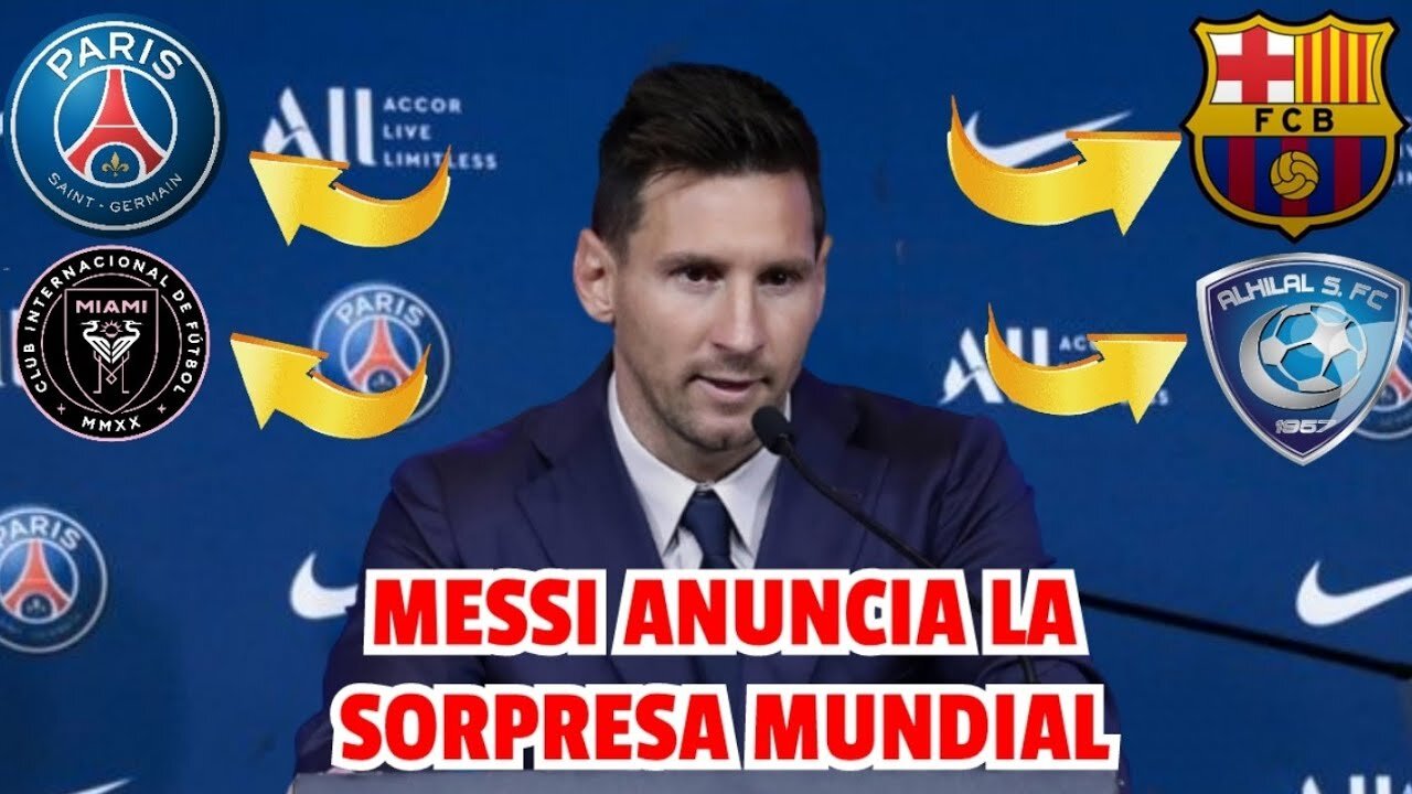 BOMBA EN EL FÚTBOL MUNDIAL! ¡MESSI da LA SORPRESA y ANUNCIA su NUEVO EQUIPO! NOTICIAS DEL BARÇA HOY