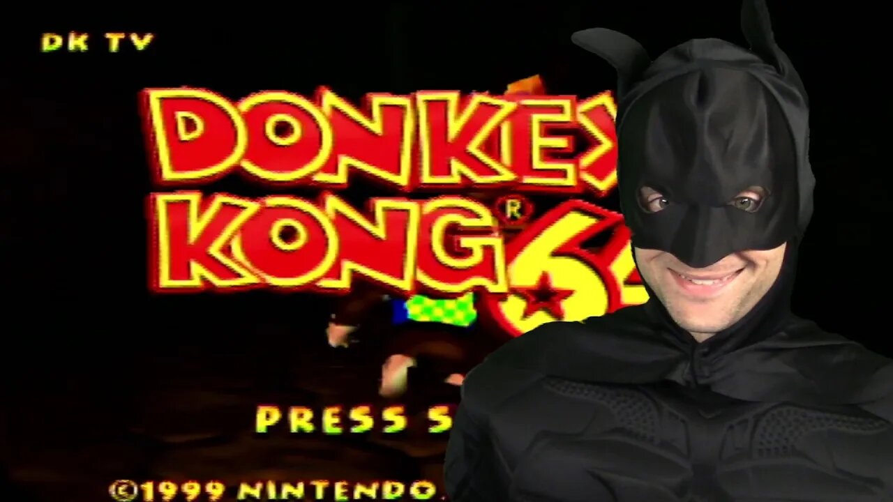 Donkey Kong 64 with Batman on Nintendo 64!