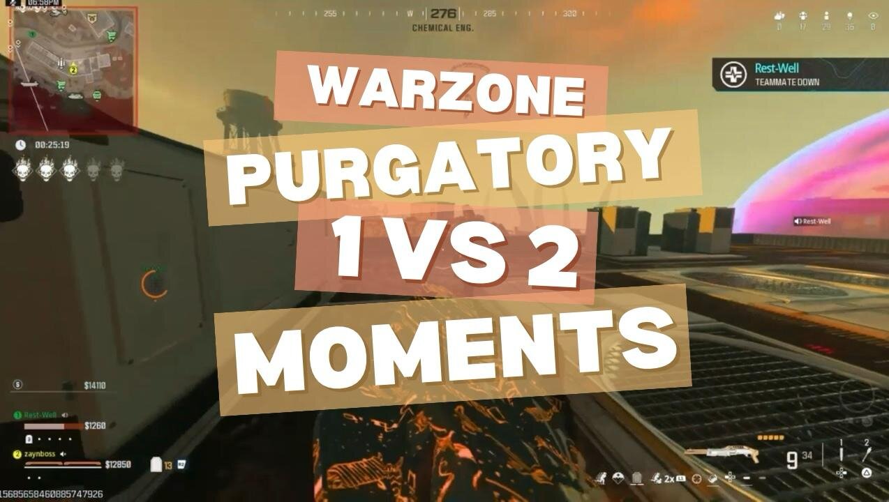 Call Of Duty Warzone Purgatory - 1 vs 2 Moments