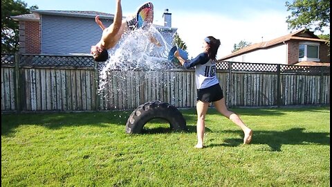 Ice Bucket Challange with Parkour Style