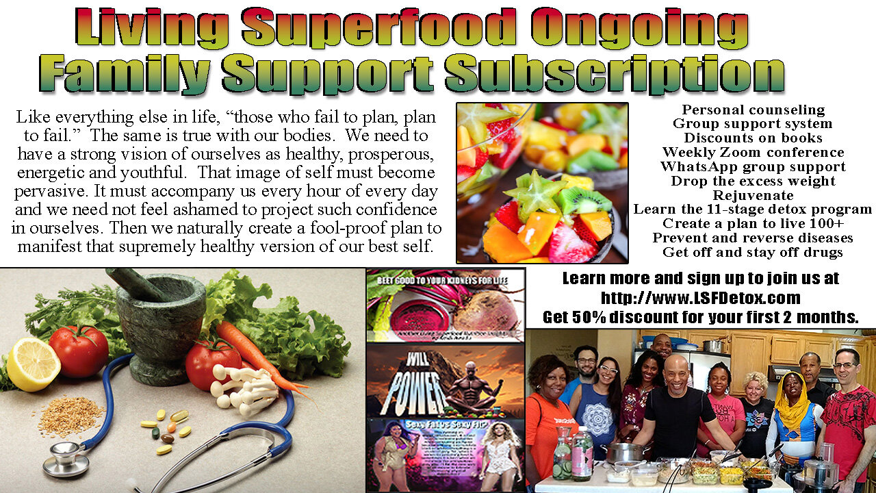 The Living Superfood Vision - The Conscious Rasta Rant