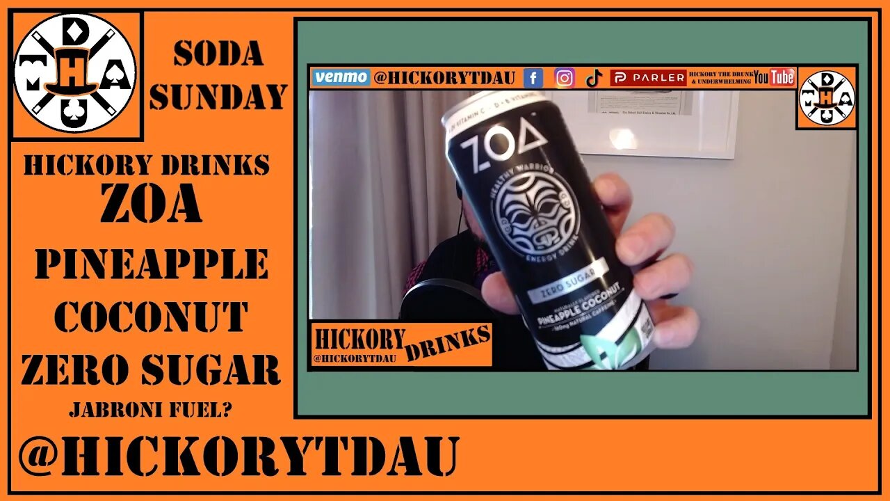 Jabroni Fuel? Rocking The Boat! ZOA Pineapple Coconut Sugar Free Soda Sunday Hickory Drinks