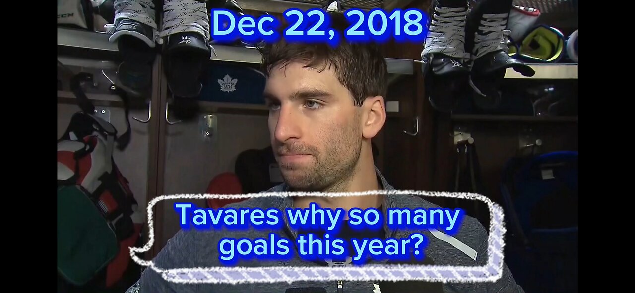 Toronto Maple Leafs John Tavares discusses why he's scoring so many goals