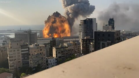 Multiple Scenes of Beirut Explosion💥 Caught in Camera. (WARNING:- Graphic Content)