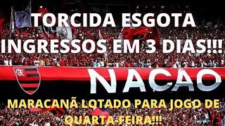 TORCIDA DO FLAMENGO ESGOTA OS INGRESSOS PARA O JOGO DE QUARTA-FEIRA CONTRA O ATHLÉTICO-PARANAENSE!!!