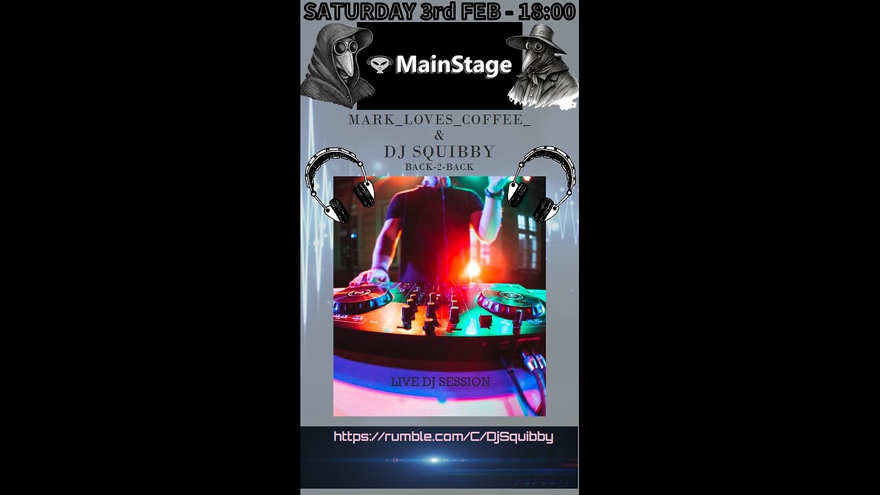 DjSquibby, MarkLovesCoffee, MainStage, Live, DJ, Music, Mix, Visuals, Area 51, 03-02-2024, ;)_~