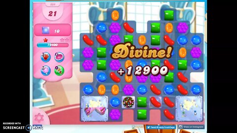 Candy Crush Level 864 Audio Talkthrough, 2 Stars 0 Boosters