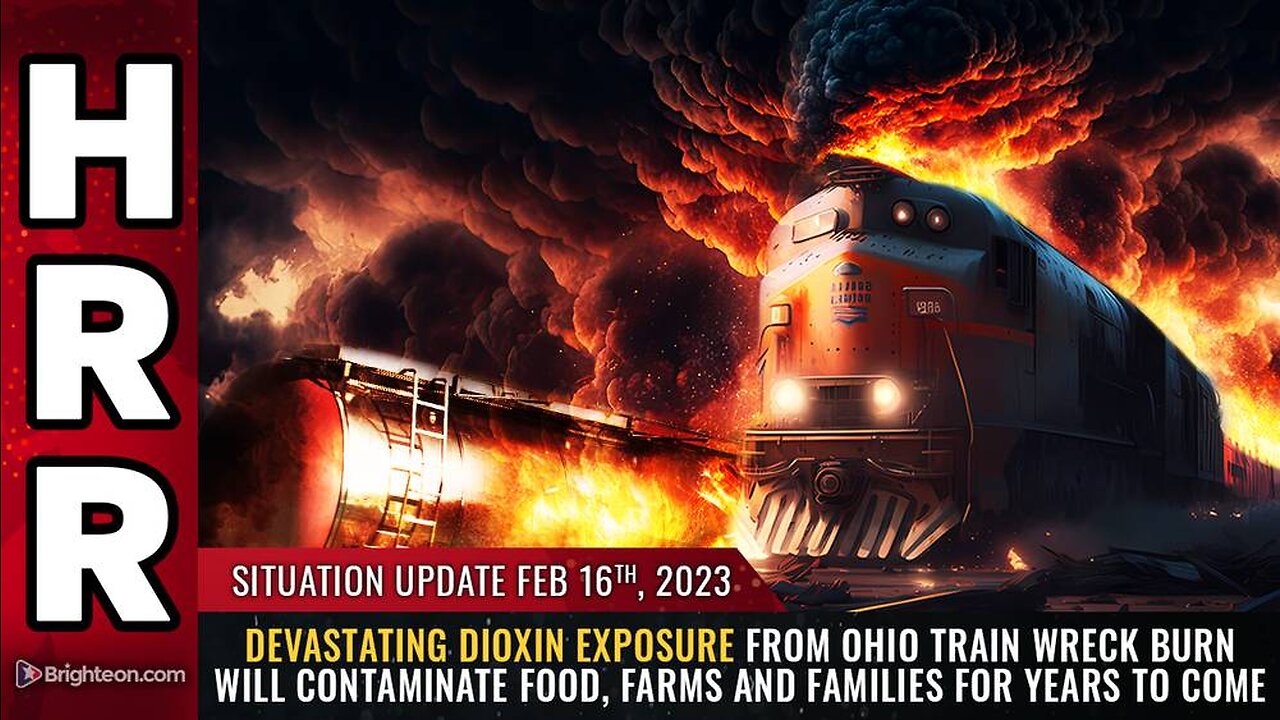 Devastating DIOXIN exposure from Ohio train wreck burn will CONTAMINATE food, farms & families