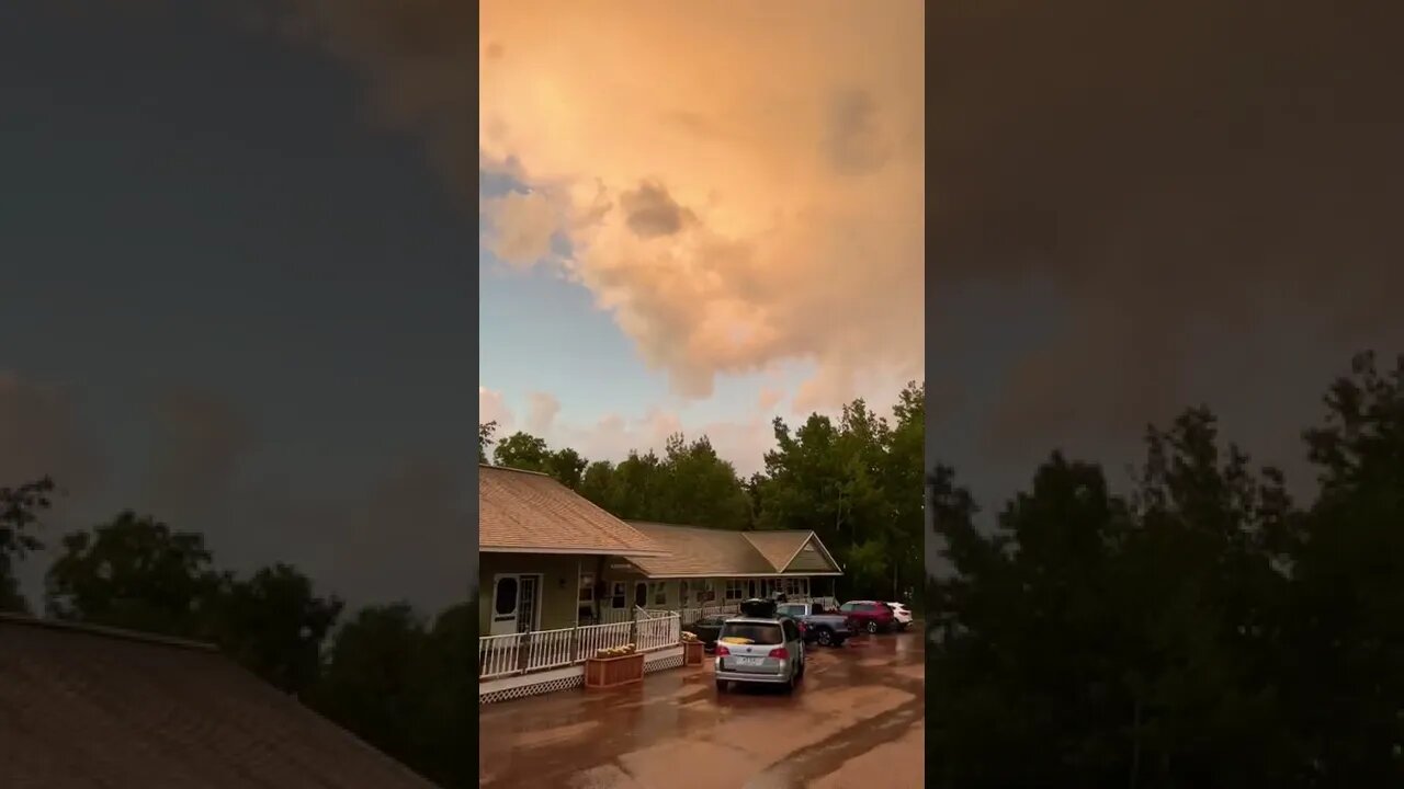 Post thunderstorm clouds are pretty