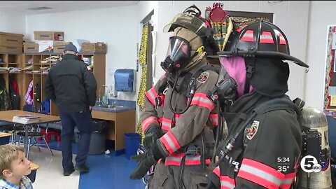Fire departments teach lifesaving skills to students through mobile safety house