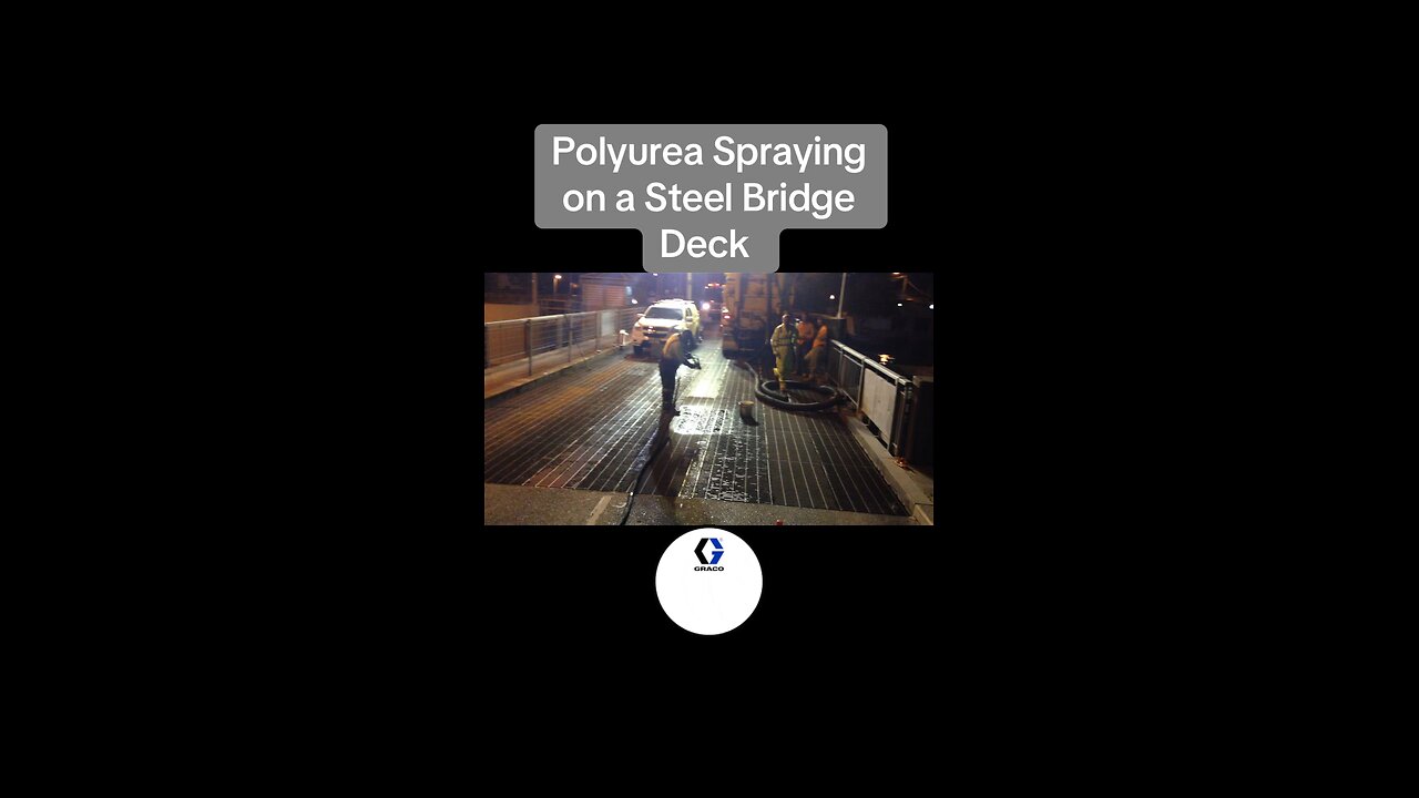 Polyurea Spraying on a Steel Bridge Deck