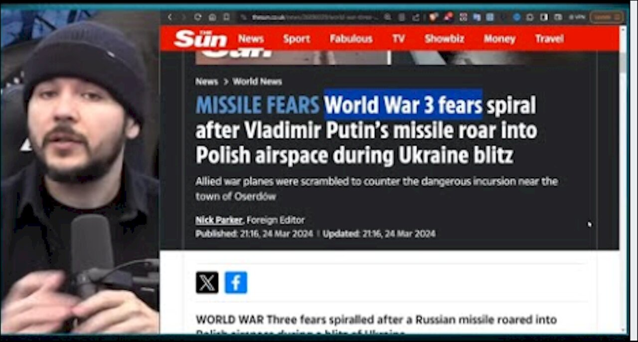 Putin Blames UKRAINE For Moscow Attack, Russian Missile Enters Poland Sparking WORLD WAR 3 Fears