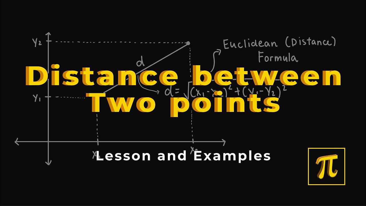 How to find the DISTANCE between TWO POINTS? - It's easy, just use this formula!