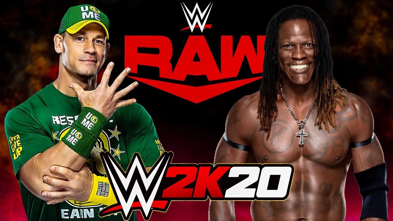 John Cena Vs. R-Truth - WWE Raw! - WWE 2K20 Gameplay - PC