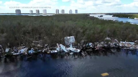 Hurricane Ian's decimation in Southwest Florida truly devastating when seen by boat