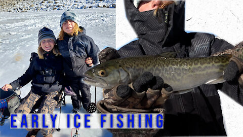 First Time On The Ice | Fishing Utah | Cutthroat, Rainbow and Tiger Trout!!