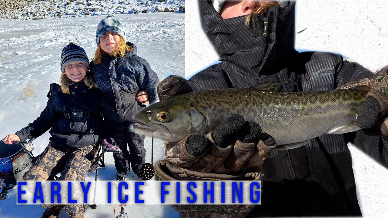 First Time On The Ice | Fishing Utah | Cutthroat, Rainbow and Tiger Trout!!