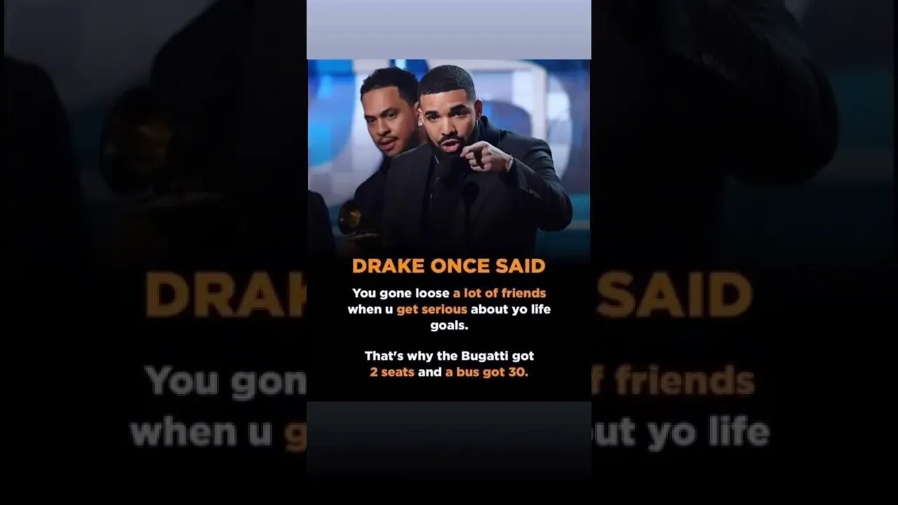 Everyone not gone support you once you get serious about your goals 💯💯💯