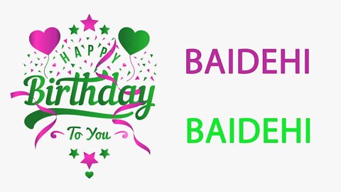 Happy Birthday to Baidehi - Hindi Birthday Wish From Birthday Bash