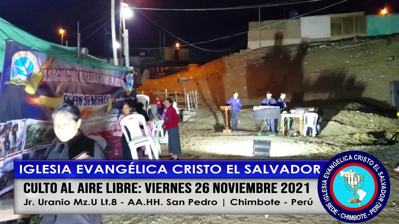 CULTO AL AIRE LIBRE: VIERNES 26 NOVIEMBRE 2021