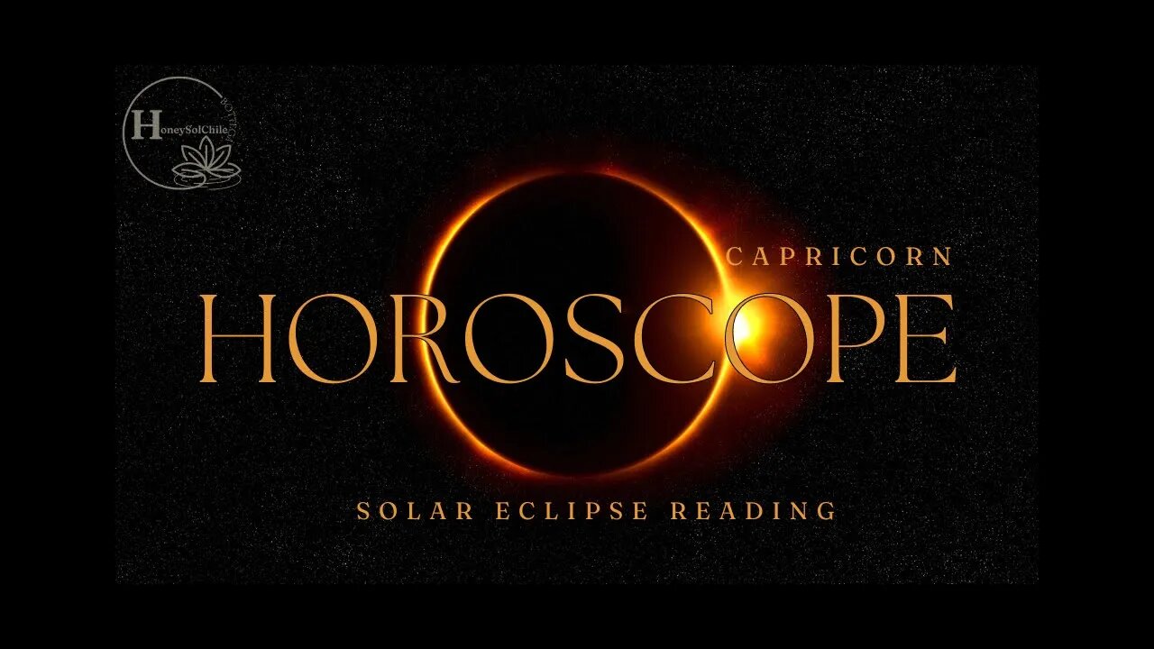 CAPRICORN READING: NEW MOON SOLAR ECLIPSE IN LIBRA | HONEYSOLCHILE BOTTEGA #tarot #capricorn