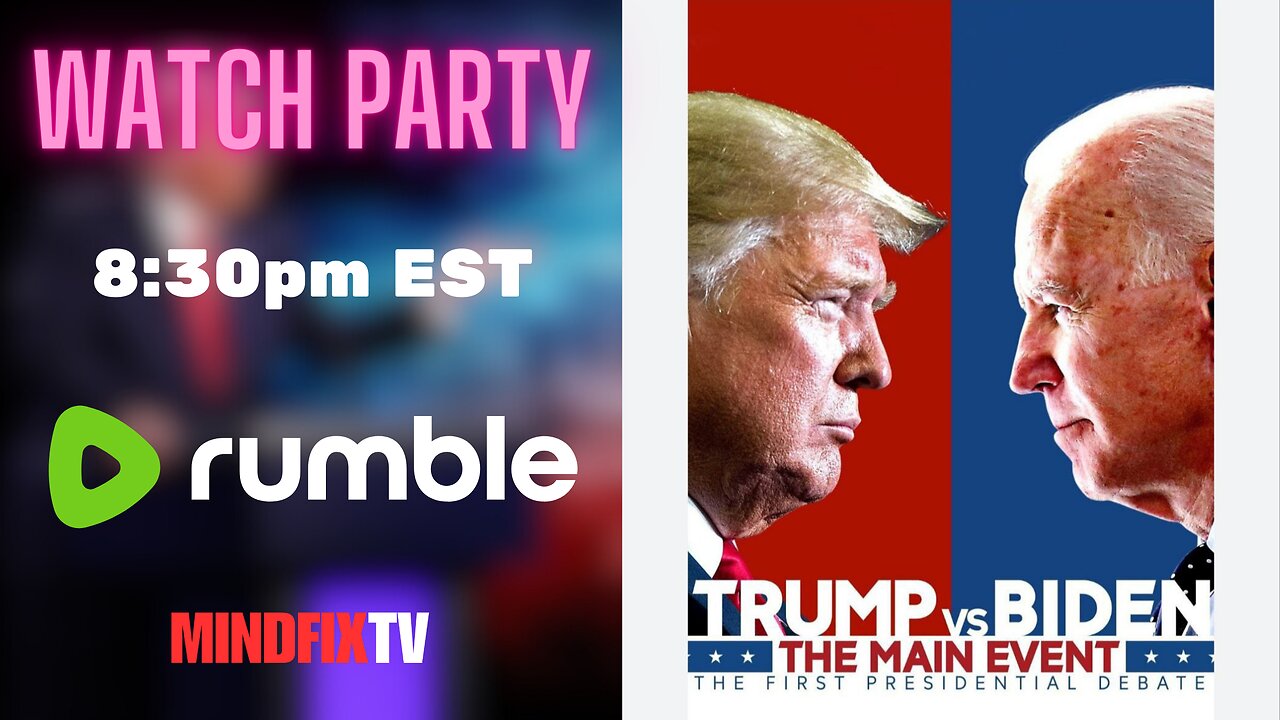 LIVE 🥳 Presidential Debate "WATCH PARTY" 8:30pm EST