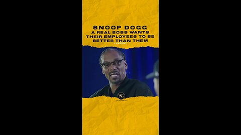 #snoopdogg A real boss wants their employees to be better than them. Is this true? 🎥 @Complex