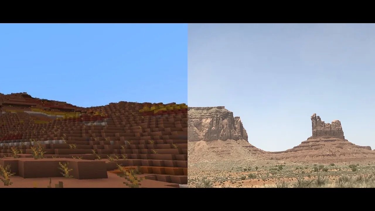 Minecraft Biomes vs Real Life