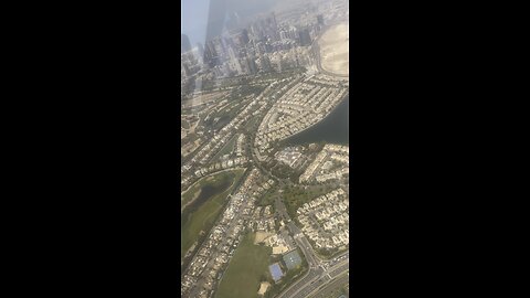 Dubai view from helicopter.