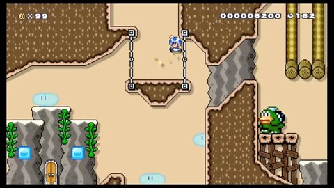 Mario Maker 2 SMW Desert Levels