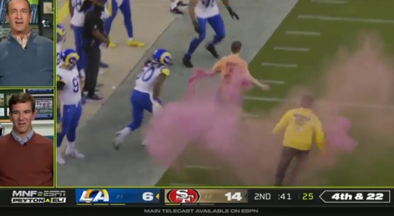 Rams Defenders DEMOLISH Football Streaker