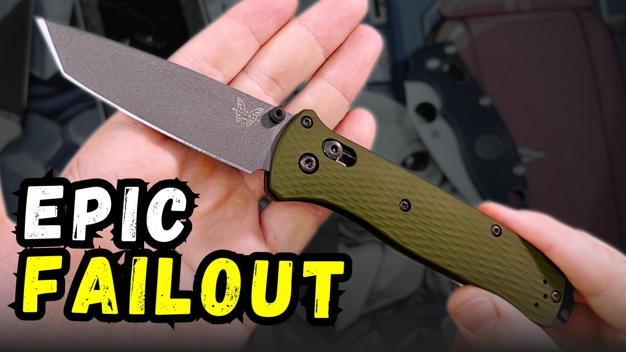 Benchmade Bailout Tactical Pocketknife with M4 Tanto Blade, Green Aluminum Scales & Axis Lock