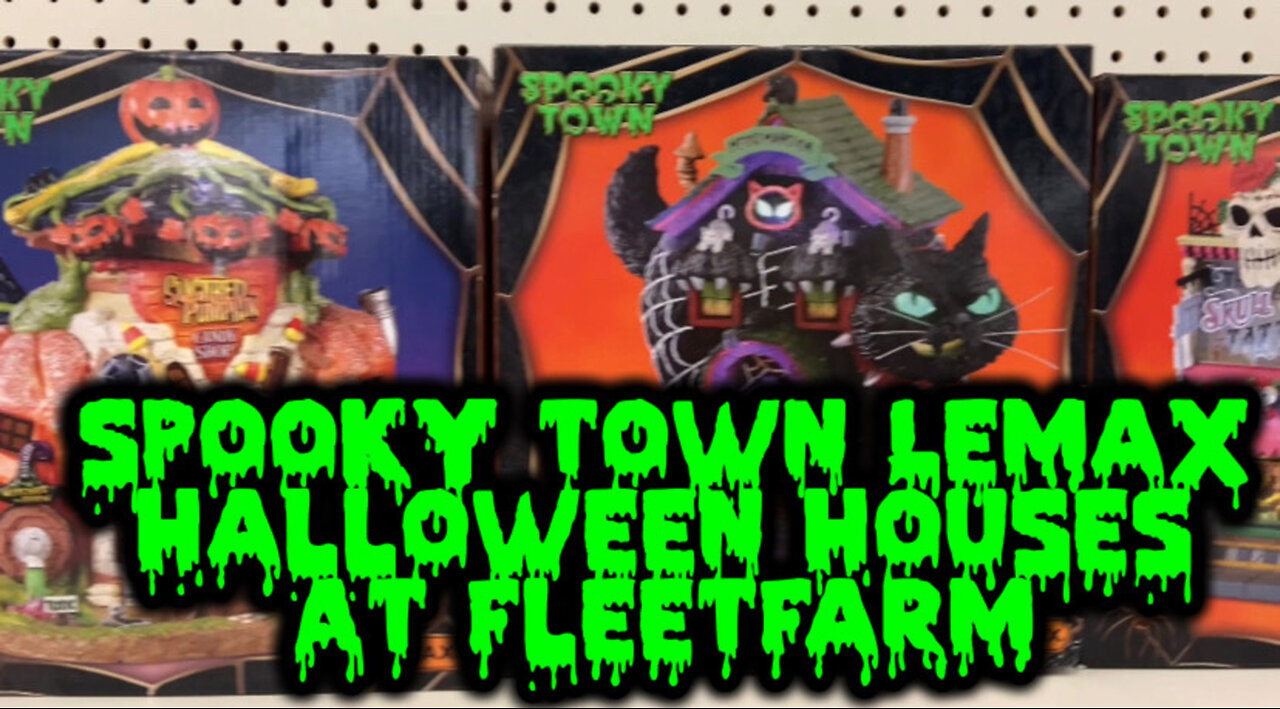 Spooky Town Lemax Halloween Houses at Fleetfarm 2023