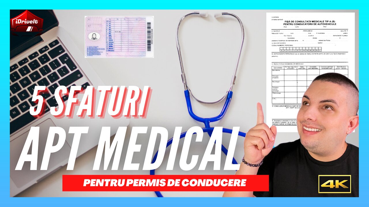 5 SFATURI pentru a trece LA SIGUR examenul medical pentru Permis De Conducere!