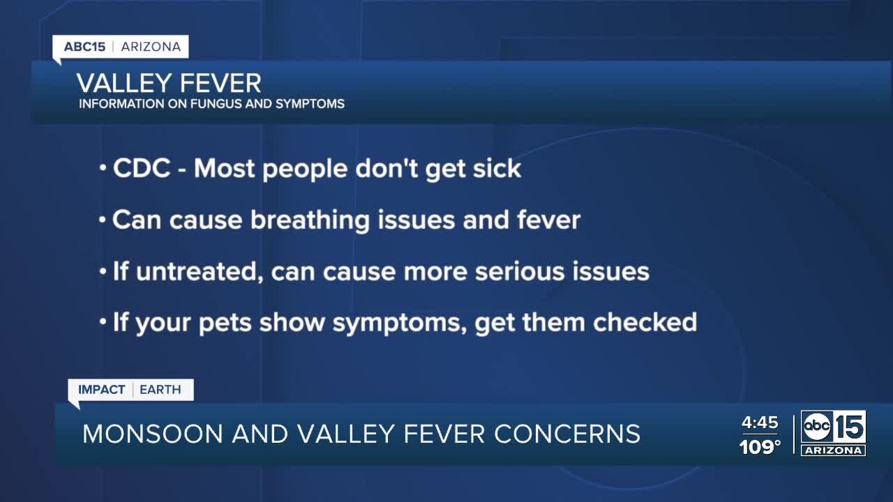 Start to monsoon season raises concerns of Valley Fever