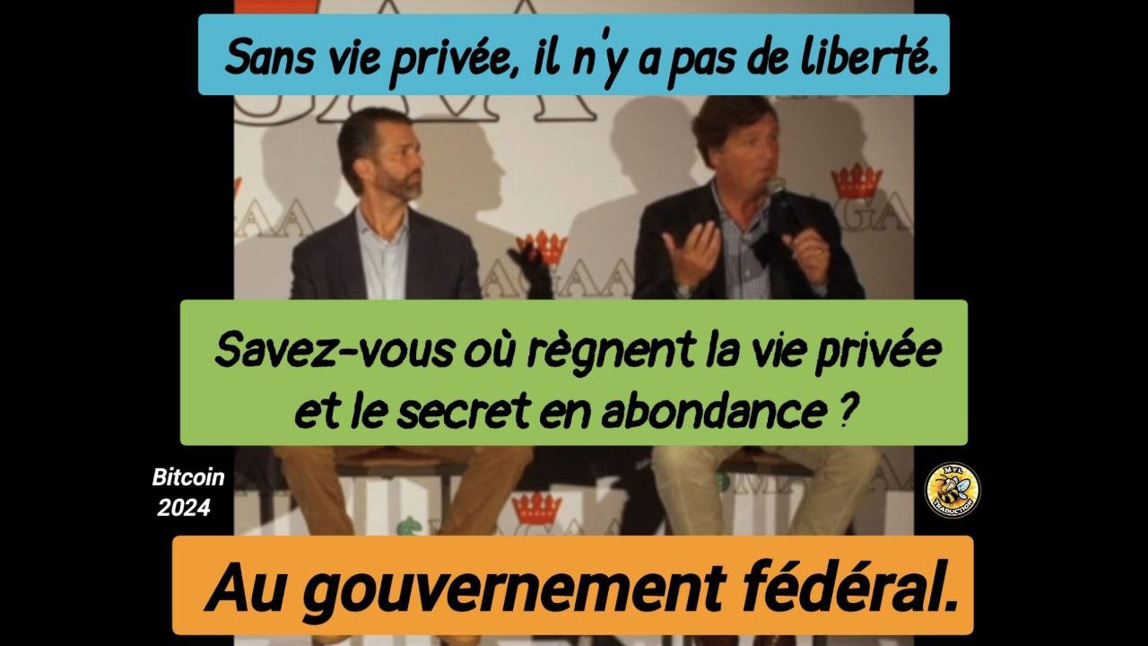 Sans intimité, il n'y a pas de liberté.