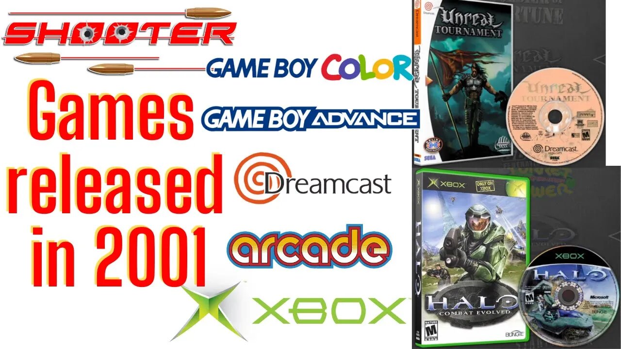 Year 2001 released Shooter Games for Arcade, Xbox and Dreamcast - Gameboy Color and Gameboy Advance