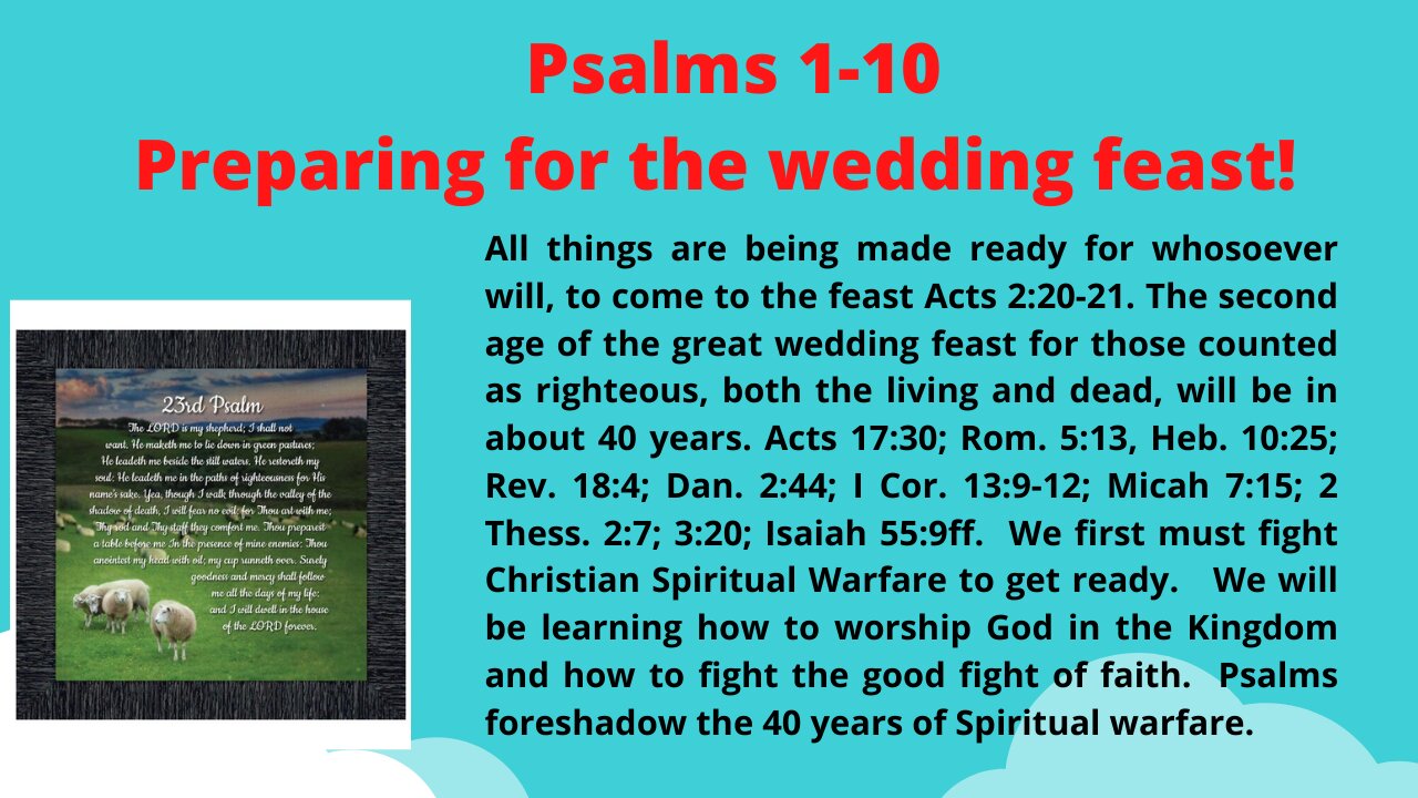 PSALMS 1-10 – THE BIBLE FROM GOD – THE ROD OF IRON THAT CHRIST WIELDS IS SO POWERFUL THAT HE ONLY WIELDS IT FOR 1,000 YEARS!