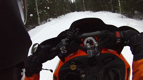Snowmobile Trail Riding (Petoskey Michigan) Part 6