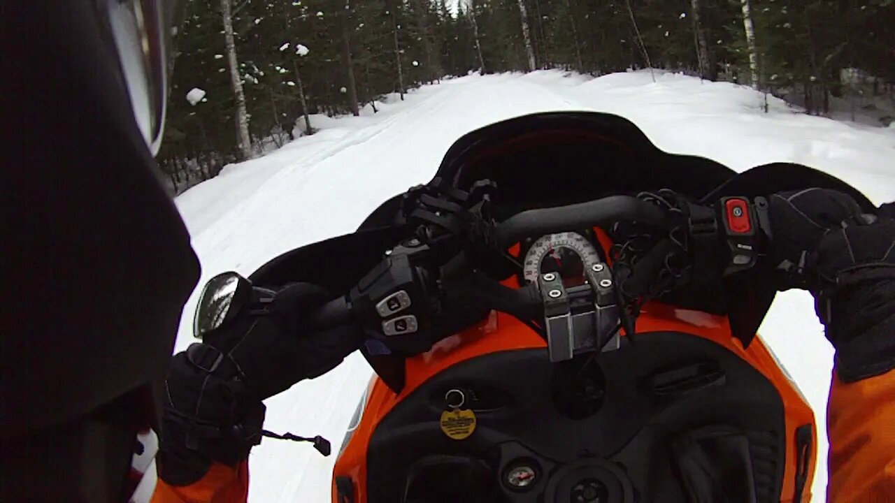 Snowmobile Trail Riding (Petoskey Michigan) Part 6