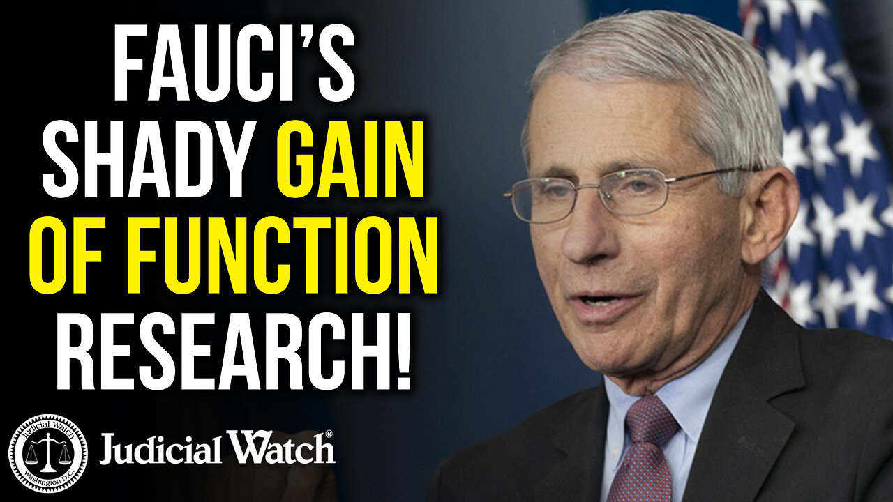 Fauci’s SHADY Gain of Function Research!