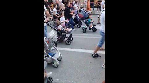 Family pride march in Serbia against pedophile LGBT 🇷🇸 XIV